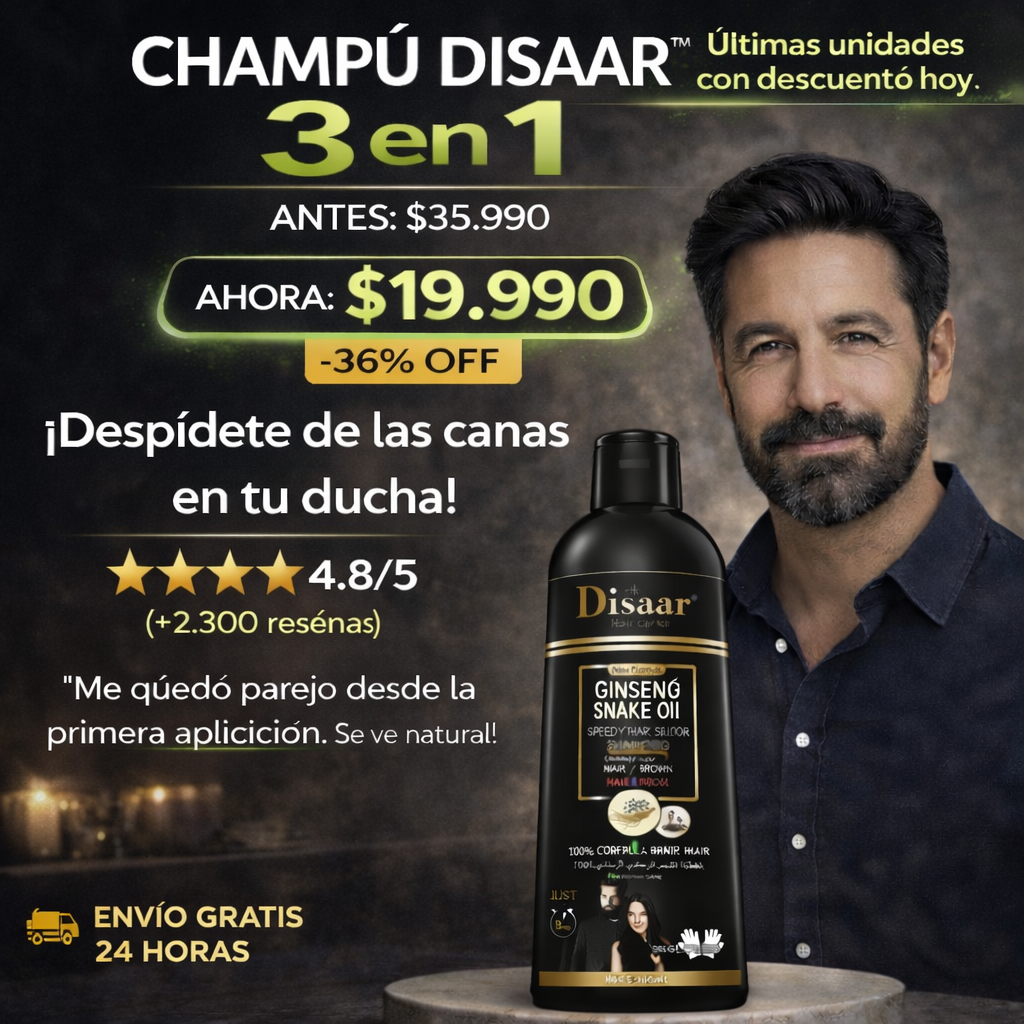 Recupera tu color natural en minutos Shampoo cubre canas efecto inmediato