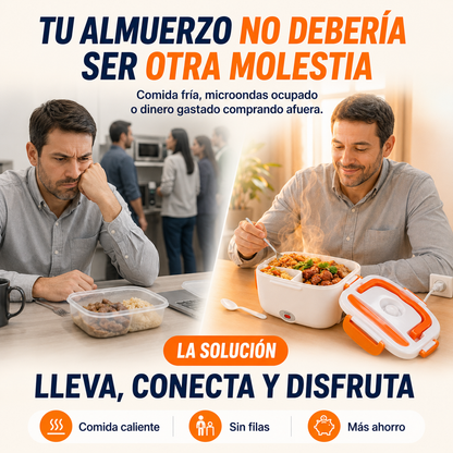 Lonchera Eléctrica Portátil · Nunca Más Comida Fría