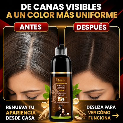Shampoo Disaar® – Fórmula 100% Natural que Cubre las Canas al Instante