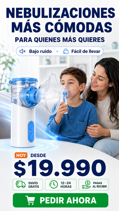 Nebulizador Portátil Niños y Adultos