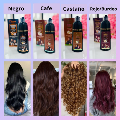 Shampoo Disaar® – Fórmula 100% Natural que Cubre las Canas al Instante